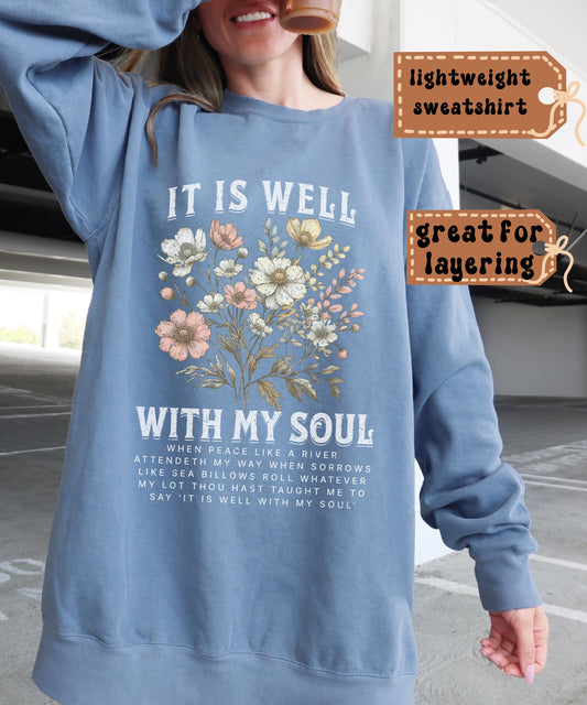 Boho Christian Sweatshirt Comfort Colo