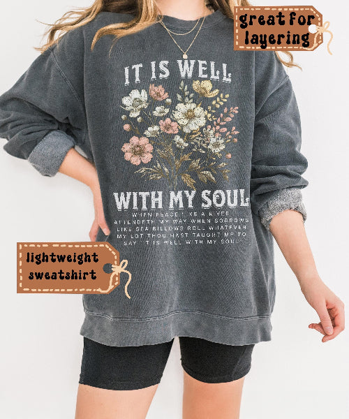 Boho Christian Sweatshirt Comfort Colo
