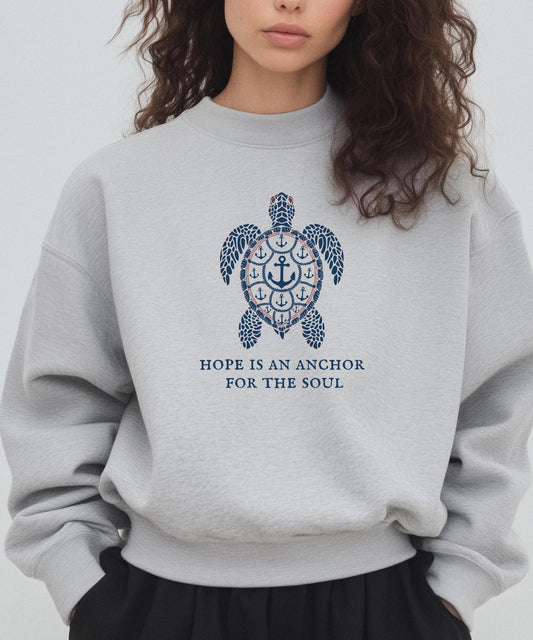 Christian Nautical Sweatshirt Fisherman Aesthetic Unisex Sweatshirt Oversized Beach Jumper Coastal Bible Verse Gift Religious beach Sweater
